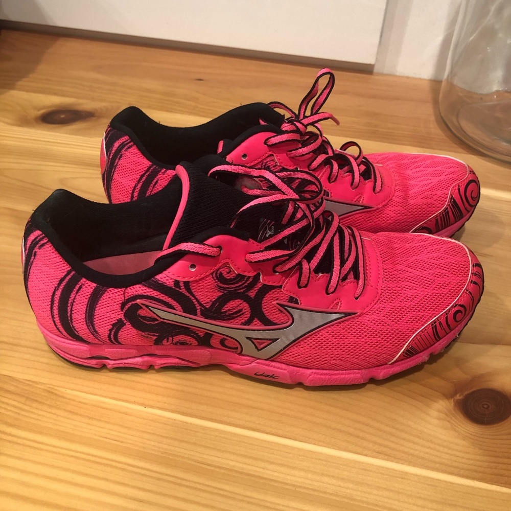 Mizuno Wave Hitogami Tennis Shoes - HOT PINK
